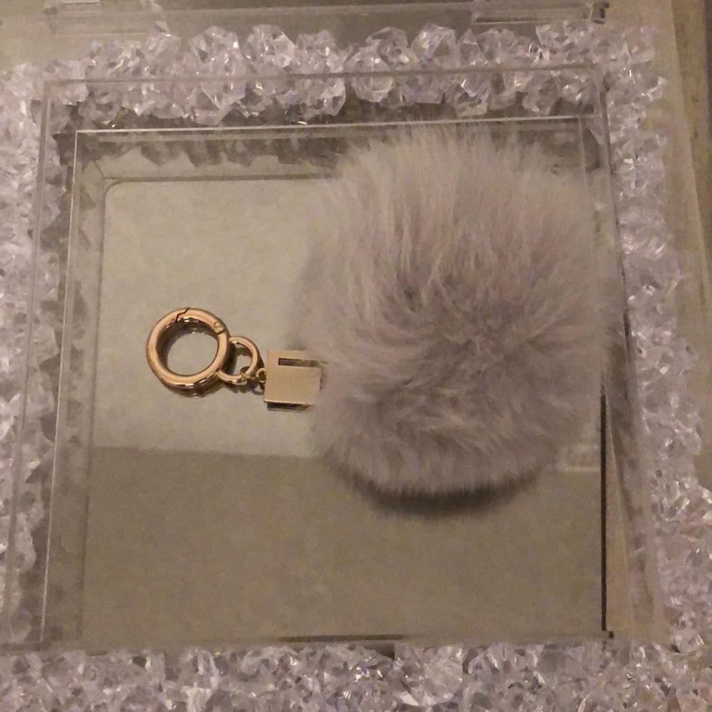 Fox fur key chain